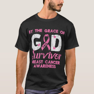 Camiseta Conciencia de Superviviente de Cáncer de Seno Grac