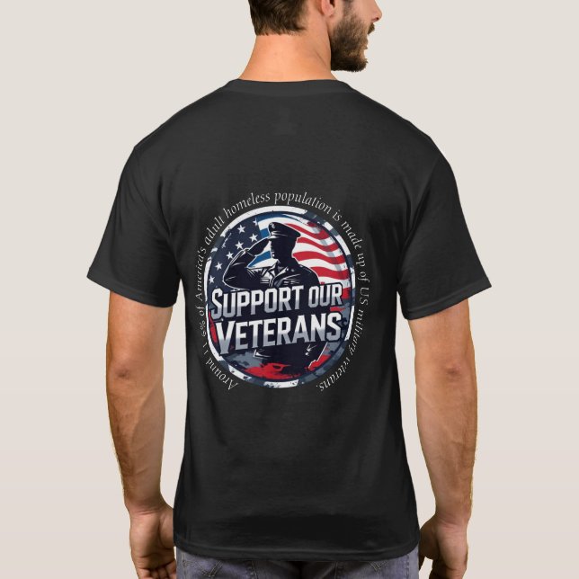 Camiseta Conciencia de Veteranos sin Hogar (Reverso)
