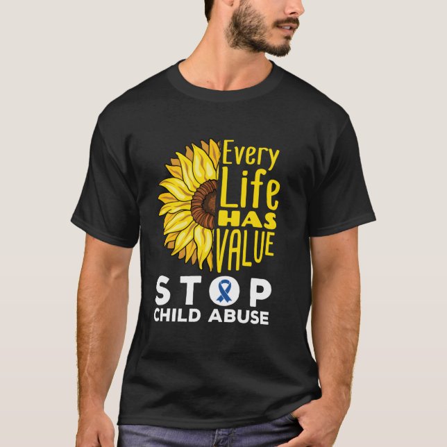 Camiseta Conciencia del Abuso Infantil (Anverso)