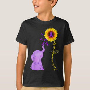 Camiseta Conciencia del alzheimer del girasol para la que r