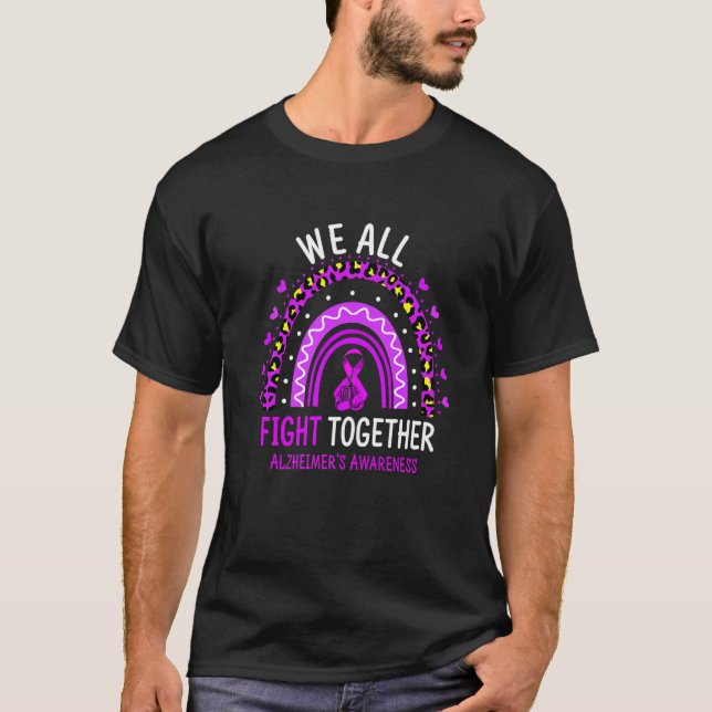 Camiseta Conciencia del Alzheimer todos luchamos juntos (Anverso)