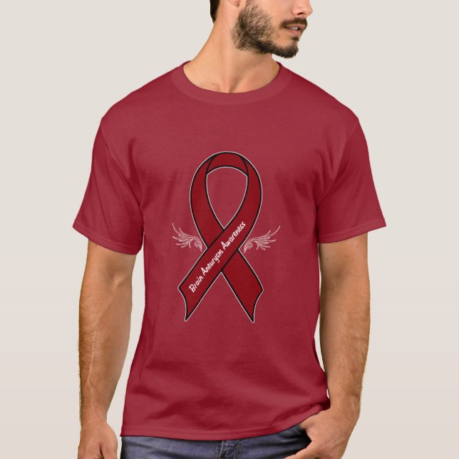Camiseta Conciencia del Aneurysm del cerebro (Anverso)