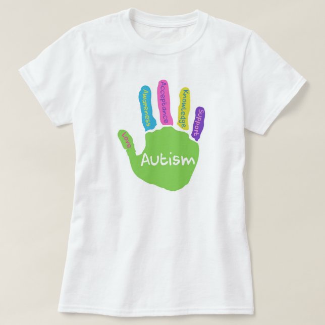 Camiseta Conciencia del autismo (Diseño del anverso)