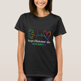 Camiseta Conciencia del Autismo Acepta Entiende Ama Autismo