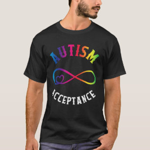 Camiseta Conciencia del Autismo Aceptación Rojo En Lugar Ro