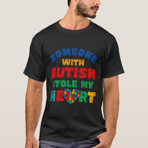 Camiseta Conciencia del autismo Alguien con autismo me robó