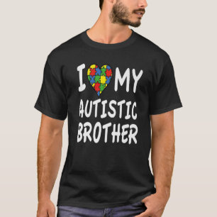 Camiseta Conciencia del autismo Amo a Mi Hermano Autista