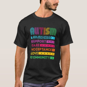Camiseta Conciencia del Autismo Apoyo Cuidado Aceptación Al