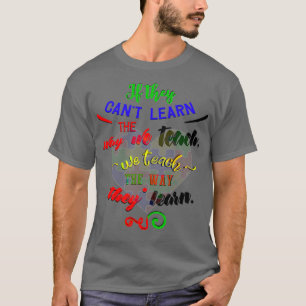 Camiseta Conciencia del autismo: aprenden diferencias en la