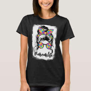 Camiseta Conciencia del autismo autista Mamá Vida Mujeres M