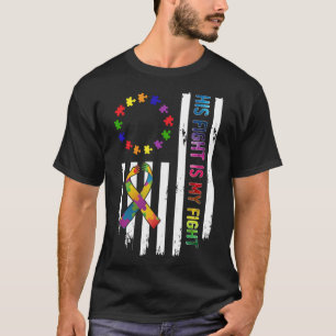 Camiseta Conciencia del autismo Betsy Ross Bandera Su lucha