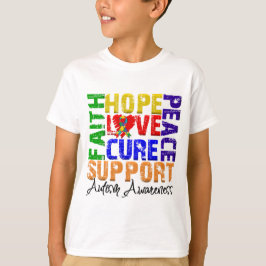 Camiseta Conciencia del autismo de la curación del amor de