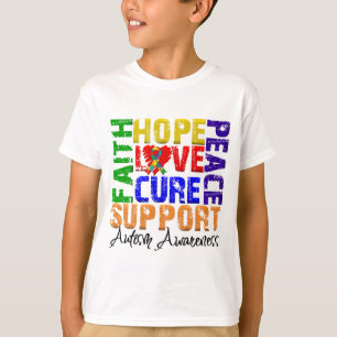 Camiseta Conciencia del autismo de la curación del amor de