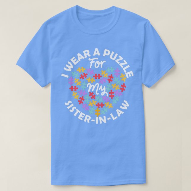 Camiseta Conciencia Del Autismo Del Corazón Del Amor Que Ll (Diseño del anverso)