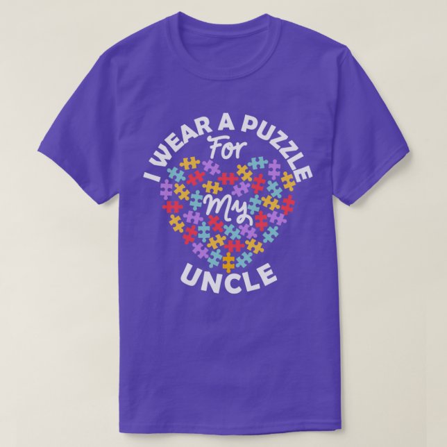Camiseta Conciencia Del Autismo Del Corazón Del Amor Que Ll (Diseño del anverso)