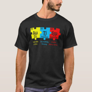 Camiseta Conciencia del Autismo Elemento de Rompecabezas Qu
