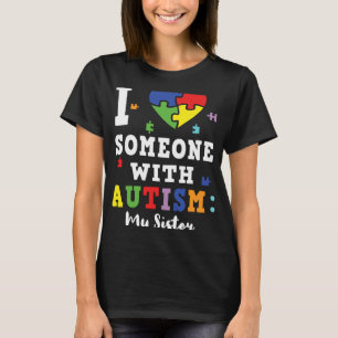 Camiseta Conciencia del autismo especial del corazón de amo