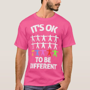 Camiseta Conciencia del autismo, está bien ser diferente