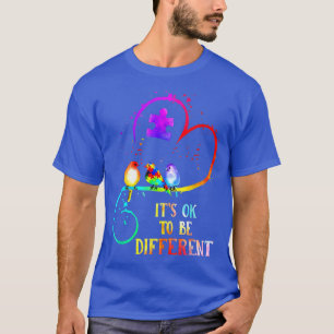 Camiseta Conciencia del autismo Está Bien Ser Un Diferente