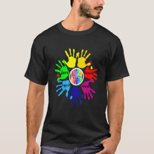 Camiseta Conciencia del Autismo Fuerte Amor Apoyo Educar De