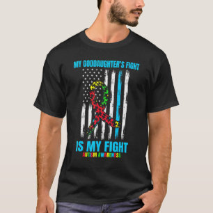 Camiseta Conciencia del Autismo Hijastra Madrina Padrino P