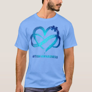 Camiseta Conciencia del autismo Infinito Corazón está bien 