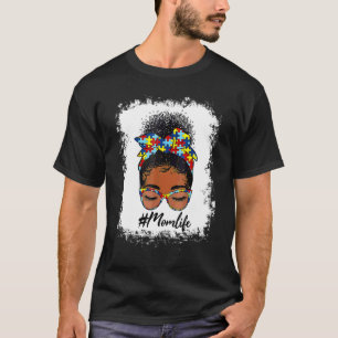 Camiseta Conciencia del Autismo Mamá de Autismo Reina Negra