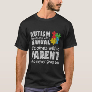 Camiseta Conciencia del autismo Mamá papá padres niños auti