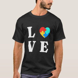 Camiseta Conciencia del autismo Me Encanta Alguien Con Auti