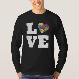 Camiseta Conciencia del autismo puzzle del amor del amor au