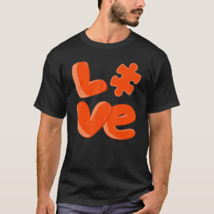Camiseta Conciencia del autismo puzzle del amor del amor au