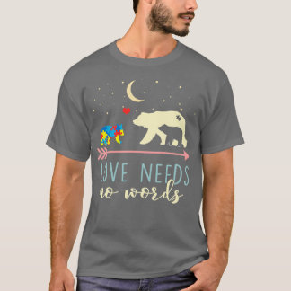Camiseta Conciencia del autismo Que Mamá Lleva El Amor No N