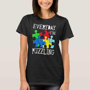 Camiseta Conciencia del Autismo que me Desconcierta Todos l