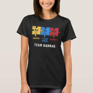 Camiseta Conciencia del Autismo Química Geeko Rompecabezas 