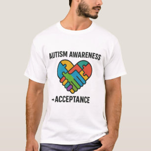 Camiseta Conciencia del autismo sobre la aceptación de las 