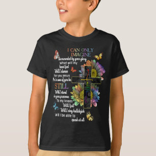 Camiseta Conciencia del autismo Sólo puedo imaginar la fe d