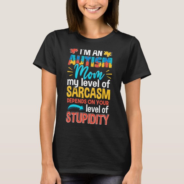 Camiseta Conciencia del autismo Soy una madre del autismo (Anverso)