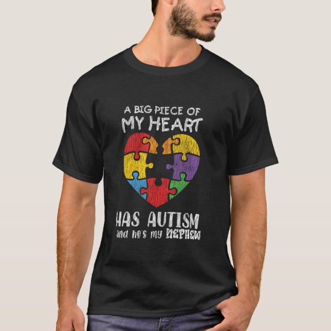Camiseta Conciencia del autismo Tío tía Familia Niños Autis (Anverso)