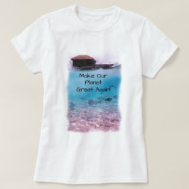 Camiseta Conciencia del cambio de clima de la protección
