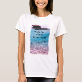 Camiseta Conciencia del cambio de clima de la protección
