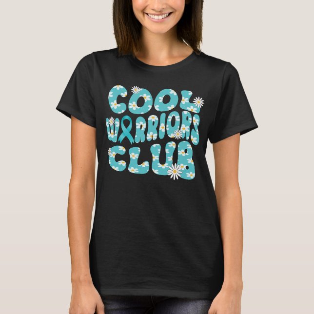 Camiseta conciencia del cáncer cervical del club de guerrer (Anverso)