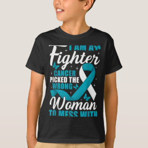 Camiseta Conciencia del cáncer de cuello uterino Mujer equi