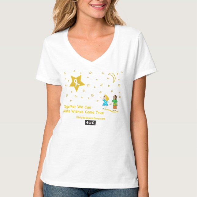 Camiseta Conciencia del cáncer de la Deseo-Niñez (Anverso)