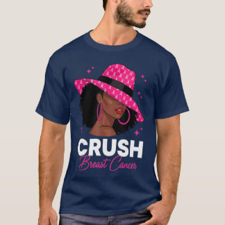 Camiseta Conciencia del cáncer de mama afroamericanas mujer