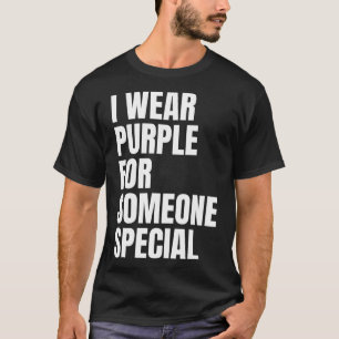 Camiseta Conciencia del cáncer de páncreas que llevo morado