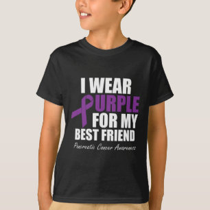Camiseta Conciencia del cáncer de páncreas que llevo púrpur