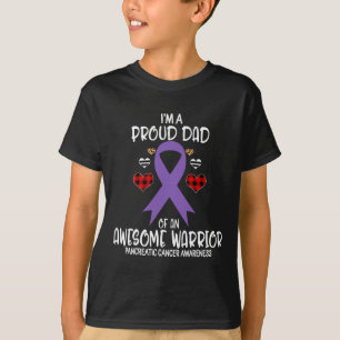 Camiseta Conciencia del cáncer de páncreas Soy un padre org