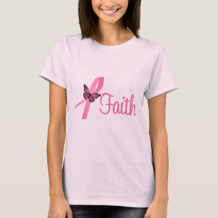 Camiseta Conciencia del cáncer de pecho de la fe