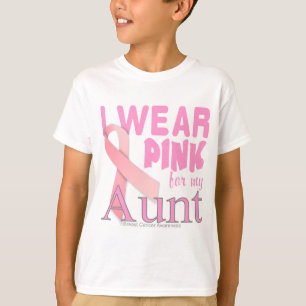 Camiseta Conciencia del cáncer de pecho para la tía