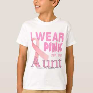 Camiseta Conciencia del cáncer de pecho para la tía